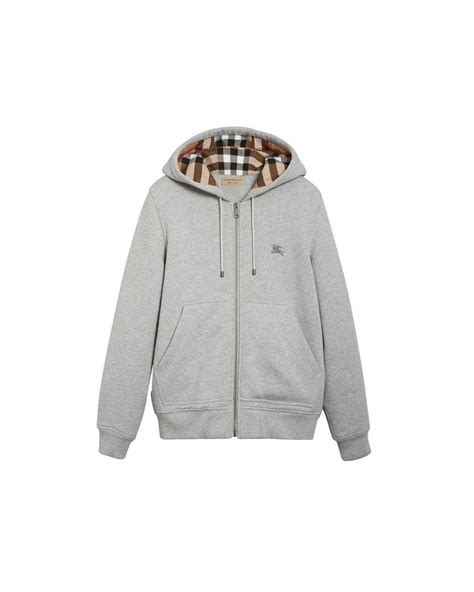 burberry check detail hooded sweatshirt|burberry men's button up shirt.